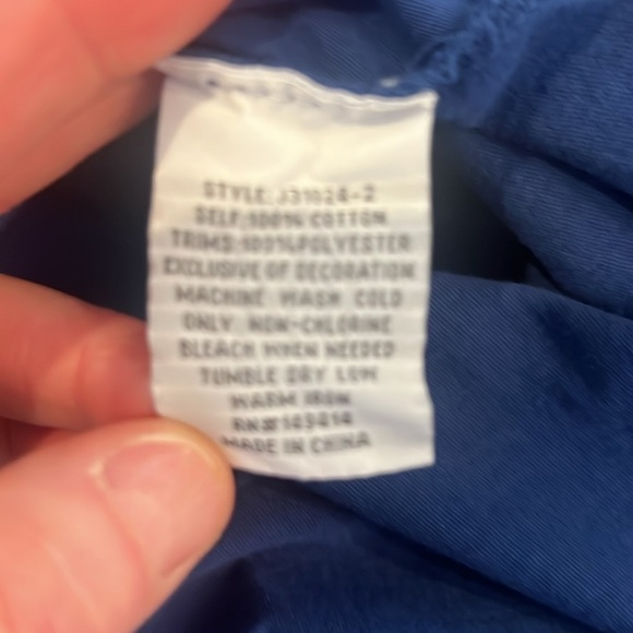 JOHNNY WAS Gracey Dress Crew Neck Swing Maxi Floral Butterfly Embroidery LARGE - Picture 9 of 12